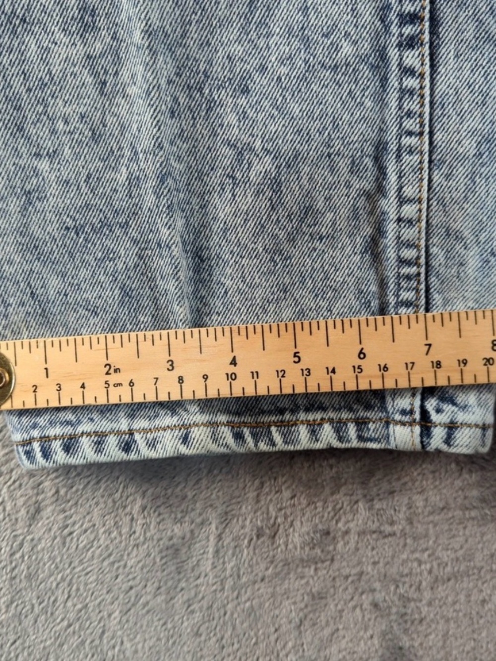 Vintage 80s Levi's Orange Tab Women's Blue Acid-Wash Bootcut Jeans Made in USA - Picture 8 of 11